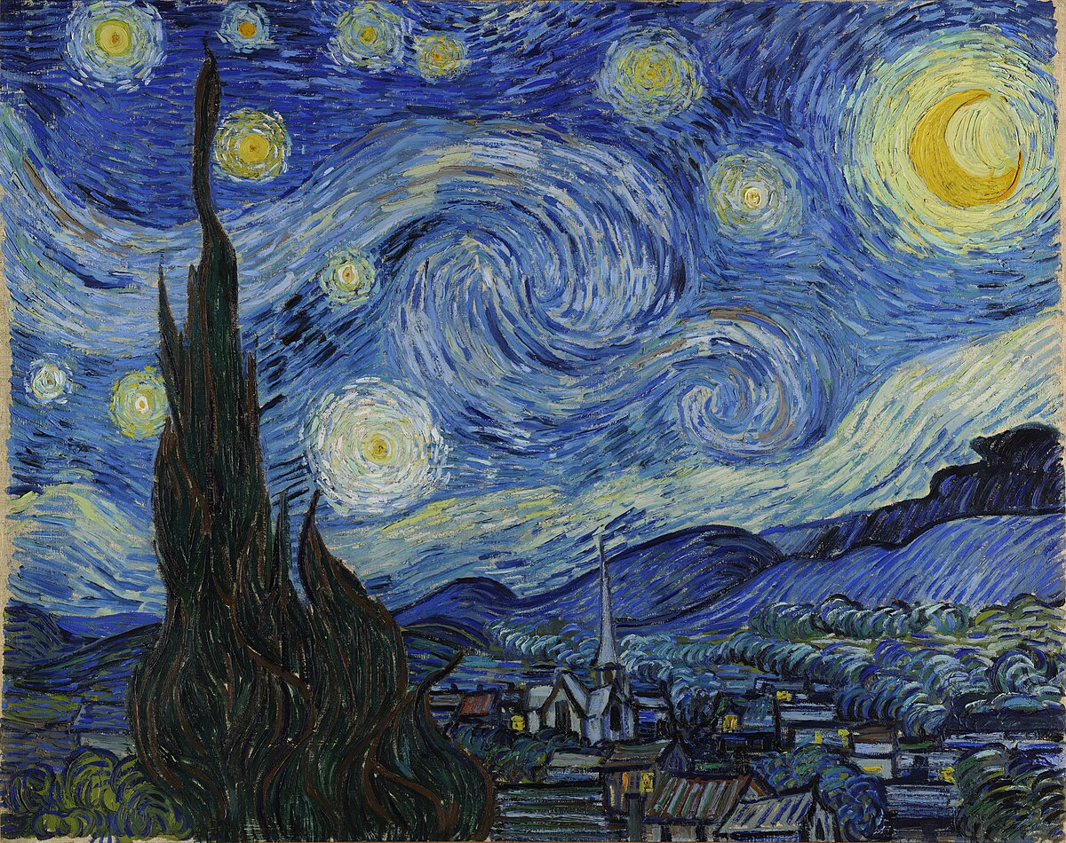 Starry Night by Van Gogh (1889)