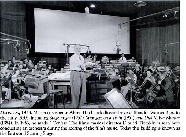 Dmitri Tiomkin recording on the Warner Bros. Scoring Stage