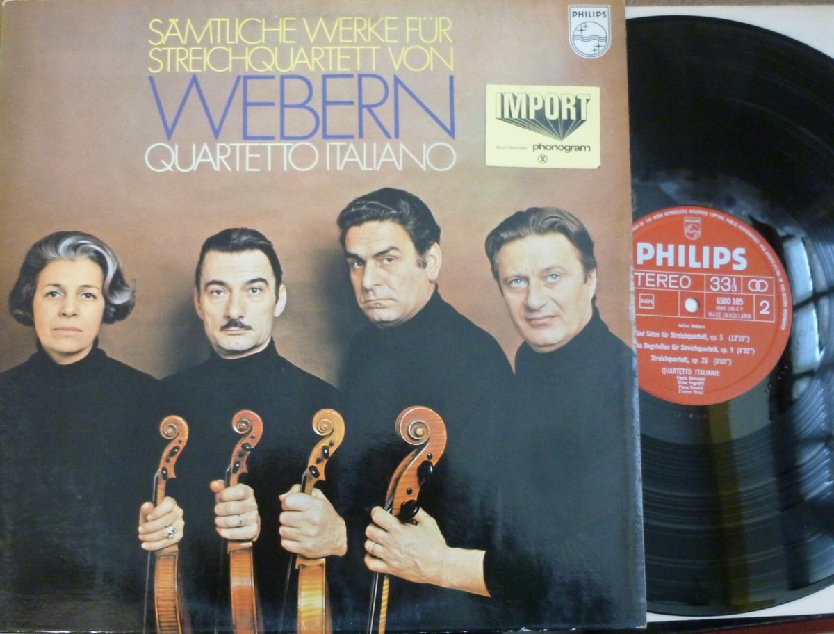 Webern String Quartets Quartetto Italiano Philips