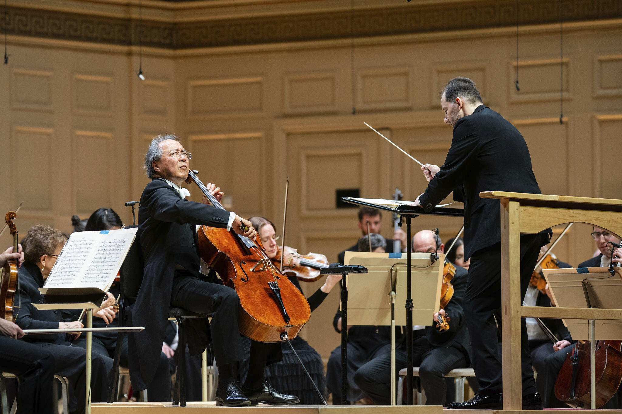 Yo-Yo Ma, Andris Nelsons and the Boston Symphony playing the Shostakovich 'cello concerti live in concert at Symphony Hall
